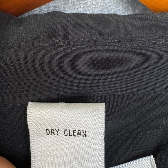 Bloomingdale's Black 100% Silk Single Mother of Pearl Button Blazer Plus Size 18 - Picture 10 of 10